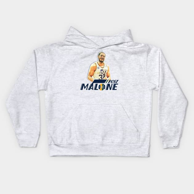 Post Karl Malone Kids Hoodie by Shammgod